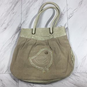 ⭐️ FINE MESS CANVAS BIRD HANDBAG